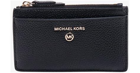 michael kors card holder black|Michael Kors oversized wallet.